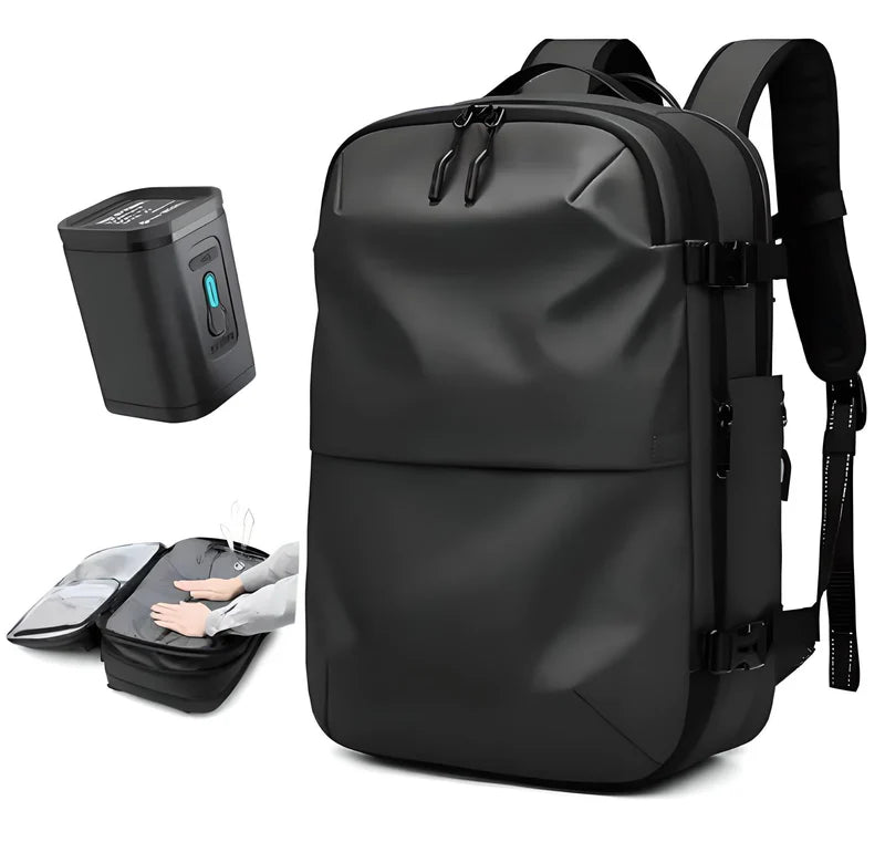 Airbag Lite - Matt Black - with Air Pump - PackLite Gear - backpack
